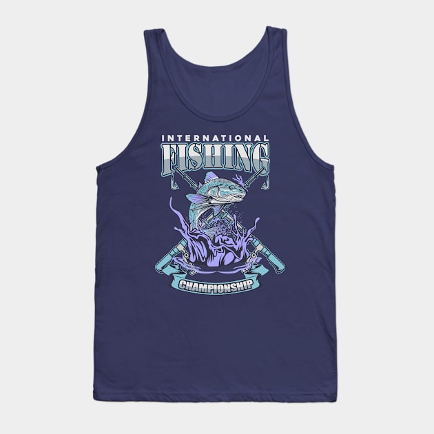 FISHING CHAMPIONSHIP Tank Top by beanbeardy